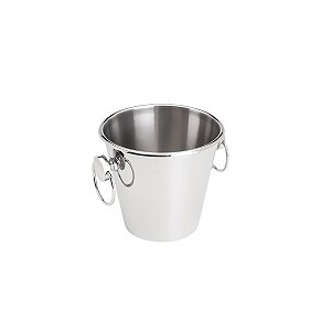 BALDE DE AÇO INOX P/GELO ITALY 15X14cm