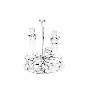 JG 4PC GALHETEIRO DE AÇO INOX ELEGANCE
