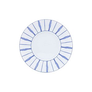 JG 6 PRATOS FUNDO DE PORCELANA LIMOGES BLUE DREAM 23CM