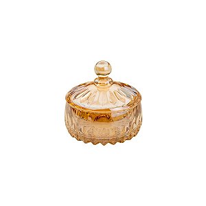 BOMBONIERE DE CRISTAL LOUISE AMBAR 14X14cm