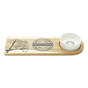 CJ 2 PC P/QUEIJO DE MADEIRA SPECIAL FOODS 37X13X4cm
