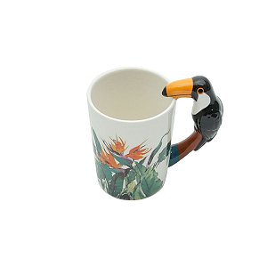 CANECA DE CERÂMICA ALÇA TUCANO 380ml
