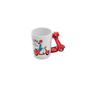 CANECA DE CERÂMICA MOTOCICLETA 350ml