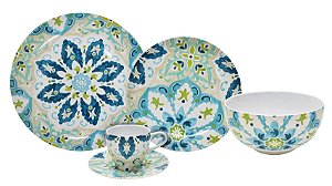 APARELHO DE JANTAR HAGAN 30 PEÇAS EM PORCELANA
