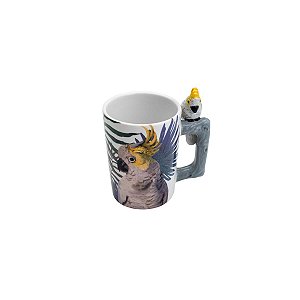 CANECA DE CERÂMICA CACATUA 350ml