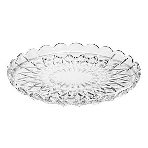 PRATO P/BOLO DE CRISTAL ANGÉLICA 30CM