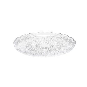PRATO P/BOLO DE CRISTAL STARRY 30CM