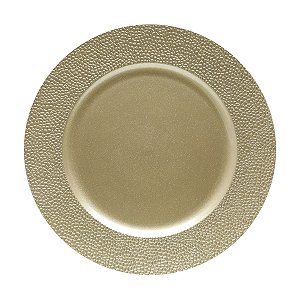 SOUSPLAT PLÁSTICO DOURADO 33x2cm