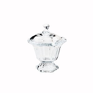 POTICHE DECORATIVO DE CRISTAL 10,5X6X13,5cm