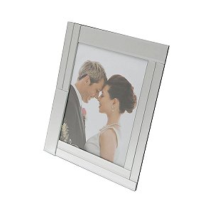 PORTA RETRATO DE VIDRO ESPELHADO 20X25CM
