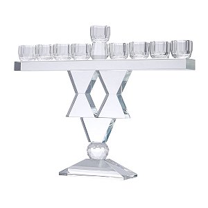 CANDELABRO MENORAH 9 VELAS ESTRELA DE DAVI 27CM