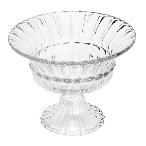 FRUTEIRA DE CRISTAL C/PÉ ATHENA 31X24CM