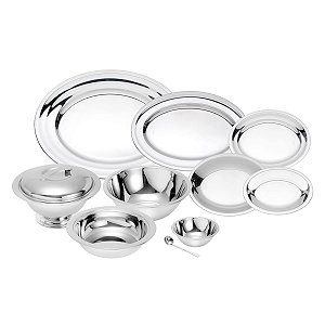 BAIXELA DE AÇO INOX VENEZA 10PC