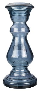 CASTICAL PILAR DE VIDRO 30CM COR AZUL