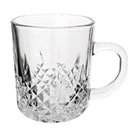 JOGO DE 6 XICARAS PARA CHA ASTER EM VIDRO 245ML A8,9CM