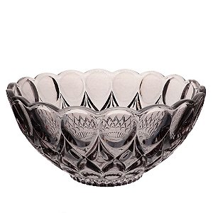 CENTRO DE MESA ANGELICA EM CRISTAL ECOLOGICO D21,5XA11CM COR FUME