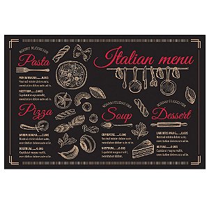 TABUA RETANGULAR ITALIAN EM VIDRO L40XP30CM