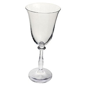 JOGO DE 6 TACAS PARA VINHO TINTO ANGELA EM CRISTAL ECOLOGICO 250ML A21CM TRANSPARENTE