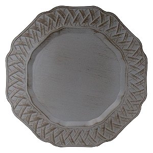 SOUSPLAT VIME EM PLASTICO D32CM COR CINZA