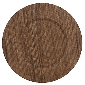 SOUSPLAT LEAF REDONDO EM FIBRA DE AGUAPE 33CM MARROM