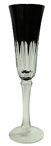 TACA VIDRO CHAMPANHE 130ML PRETA