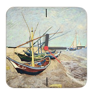 RELOGIO PAREDE CORT 17.5X17.5CM BOATS VG