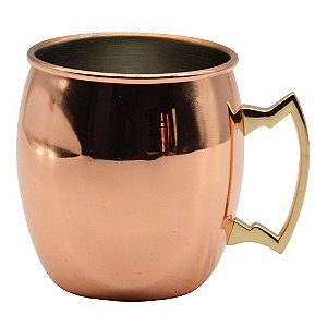 CANECA EM ACO INOX 550ML COR COBRE