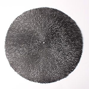 LUGAR AMERICANO DE PLÁSTICO COLUMBUS PRETO 38cm