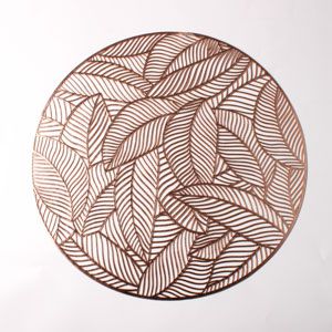 LUGAR AMERICANO DE PLÁSTICO LEAF ROSÉ 38cm