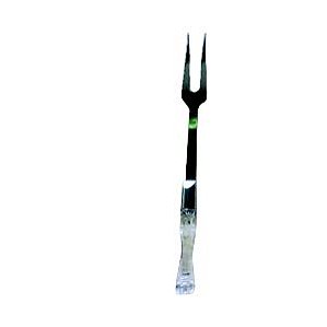 GARFO/ESPETO P/CHURRASCO AÇO INOX C/CABO PLÁSTICO 25,5cm