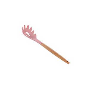 PEGADOR P/MASSA DE SILICONE C/CABO DE BAMBU CHARMY ROSA 31cm