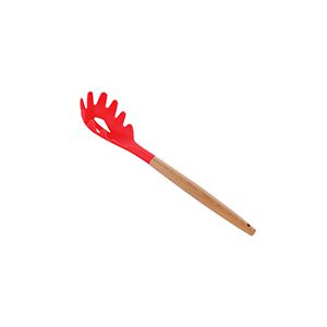 PEGADOR P/MASSA SILICONE C/CABO BAMBU CHARMY VERMELHO 31cm