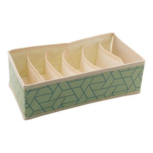 ORGANIZADOR ARMÁRIO POLIÉSTER CHEVRON C/6 GRADES 32x16x10cm