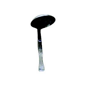 CONCHA P/SOPA AÇO INOX C/CABO PLÁSTICO BAMBU 19,5cm
