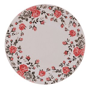 PRATO RASO DE PORCELANA PINK GARDEN 26cm