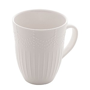 CANECA DE PORCELANA NEW BONE CHANDELIER BRANCA 340ml