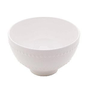 BOWL DE PORCELANA NEW BONE PEARL BRANCO 11,5x7cm