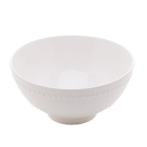 BOWL DE PORCELANA NEW BONE PEARL BRANCO 13,5x6,5cm