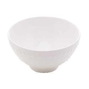 BOWL DE PORCELANA NEW BONE PEARL BRANCO 8,5x4,5cm