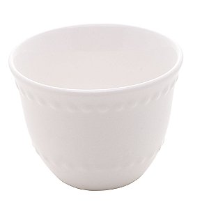 BOWL DE PORCELANA NEW BONE PEARL BRANCO 6,5x5cm