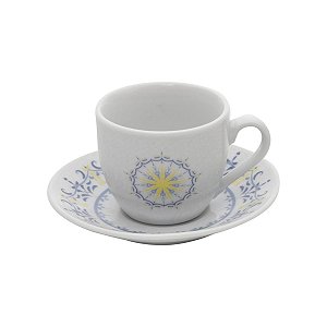 CJ 6 XÍCARAS P/CAFÉ PORCELANA SUPER WHITE COUPE SHAPE 90ml