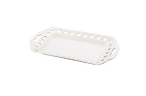 BANDEJA DE CERÂMICA CORAÇÃO 36x21cm
