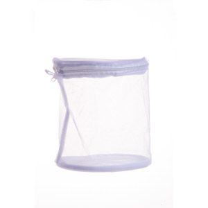 SACO P/LAVAR LINGERIE POLIÉSTER C/ZÍPER DE PLÁSTICO 16x14cm