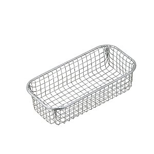 CESTO ORGANIZADOR METAL CROMADO 20x10x5cm