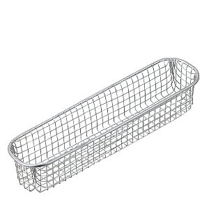 CESTO ORGANIZADOR METAL CROMADO 30x7x5,5cm