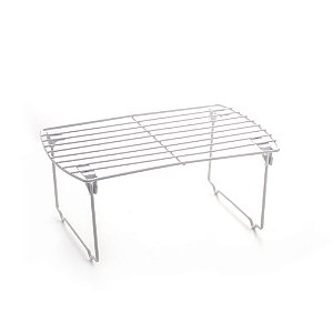 PRATELEIRA ORGANIZADORA DOBRÁVEL METAL BRANCO 33x20x14,5cm