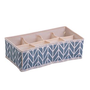 ORGANIZADOR ARMÁRIO POLÍESTER CHEVRON C/8 GRADES 32x16x10cm