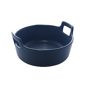 MINI TRAVESSA PORCELANA NÓRDICA AZUL ESCURO MATT 16x8cm