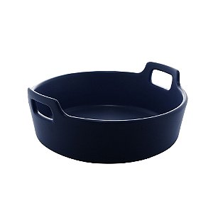 TRAVESSA PORCELANA NÓRDICA AZUL ESCURO MATT 22x9cm