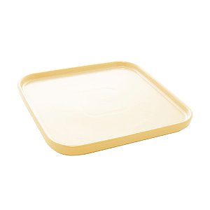 CJ 2 TRAVESSAS PORCELANA NÓRDICA AMARELO MATT 25x25x2cm